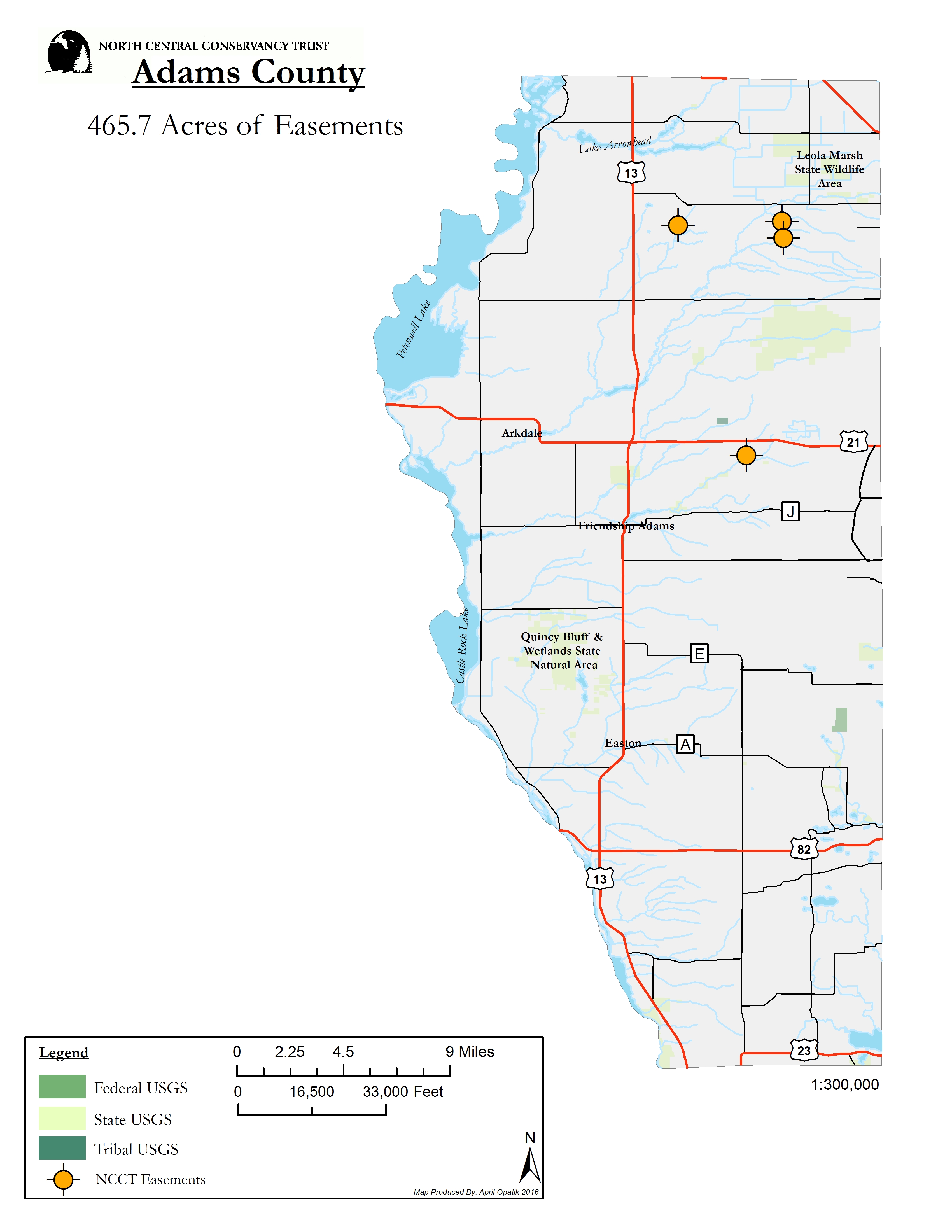 Adams County Preserved Lands North Central Conservancy Trust