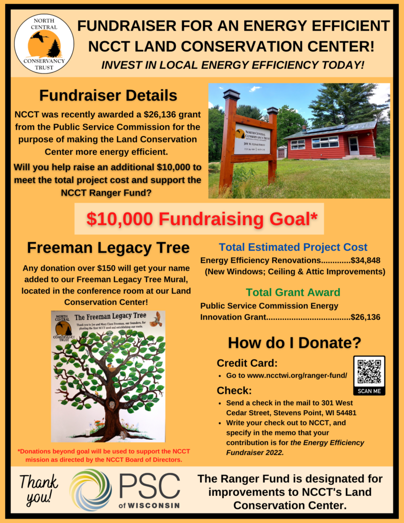 NCCT Seeks Energy Efficiency Improvements: Launches Summer Fundraiser – Supported by $26,136 Grant Award!