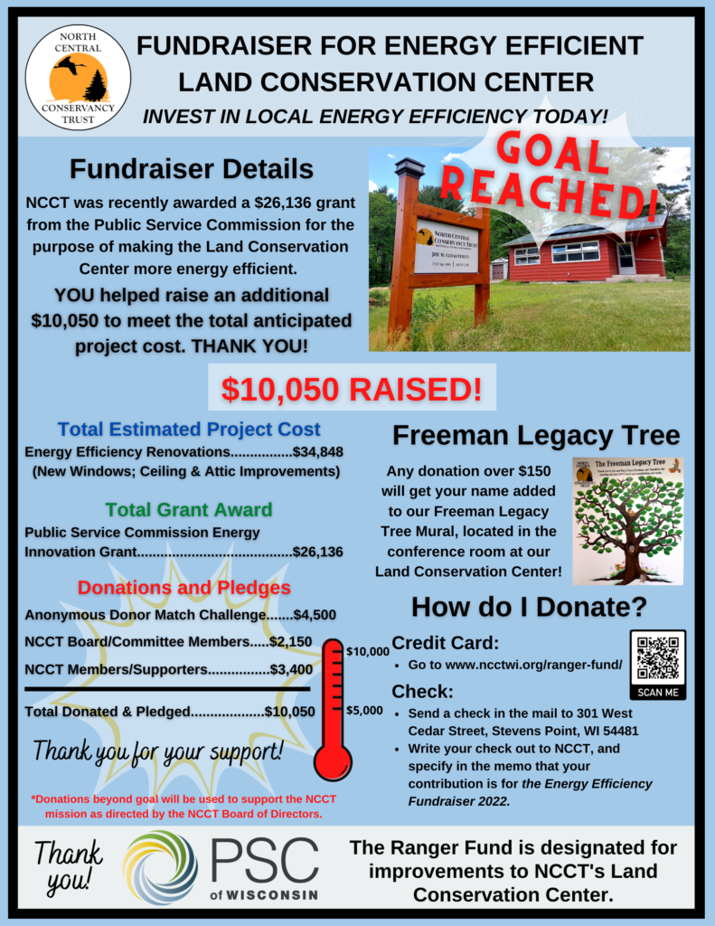 BIG NEWS! Energy Efficiency Fundraiser GOAL REACHED!