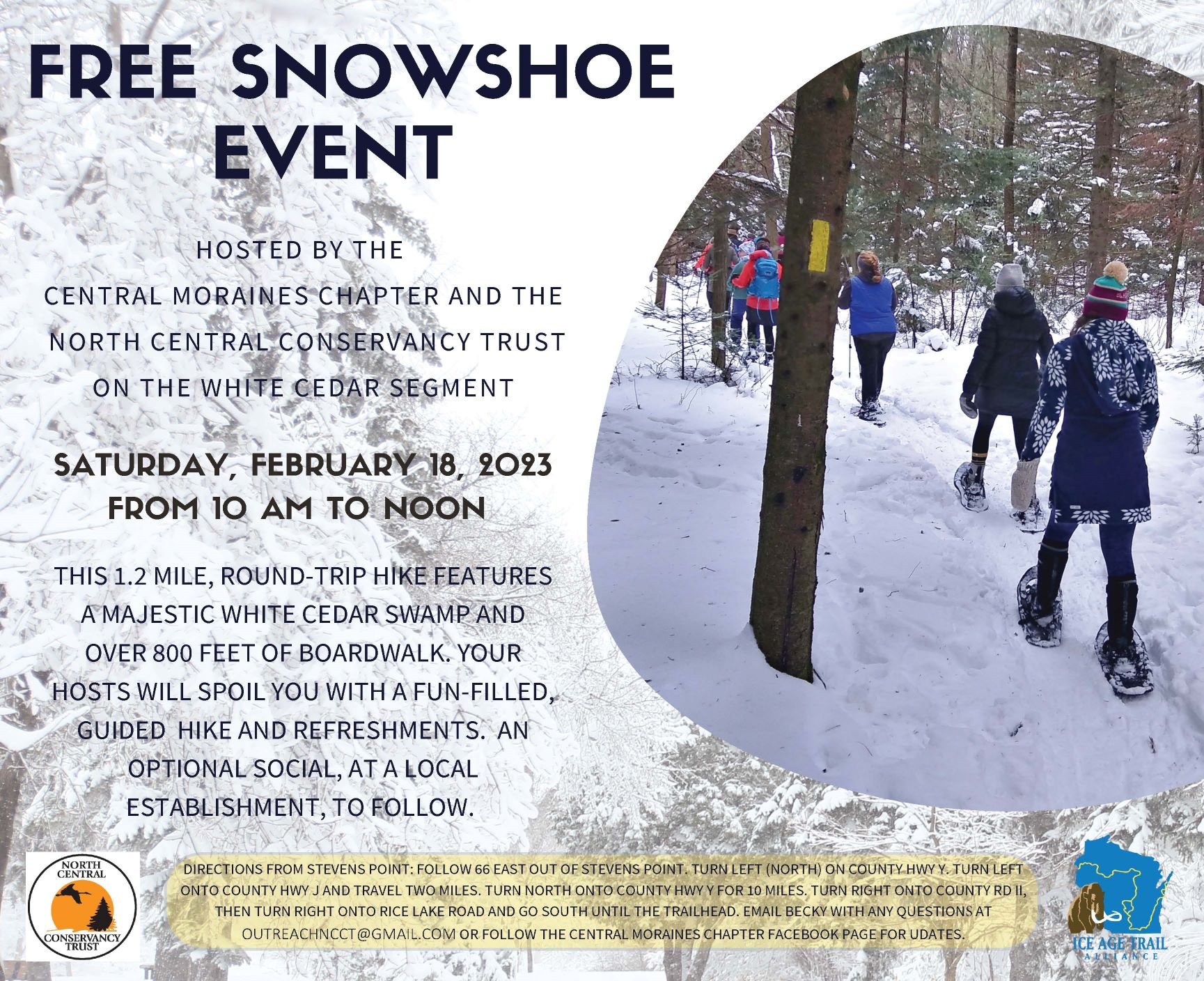 Archived Feb. 18, 2023 Snowshoe / Winter Hike at Rice Lake Preserve